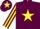 Silk - Maroon, Yellow star, striped sleeves and star on cap