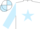 Silk - White, light Blue star and sleeves, White and light Blue quartered cap
