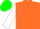 Silk - Orange body, white arms, green cap