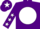 Silk - Purple, white disc, purple sleeves, white stars, purple cap, white star