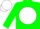 Silk - Green, green logo in white ball, matching cap