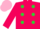 Silk - Hot pink, lime dots, pink cap