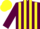 Silk - Maroon and Yellow stripes, Yellow cap