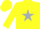 Silk - Yellow and maroon, silver star