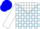 Silk - Light blue, white yoke and zz, white blocks on sleeves, blue cap