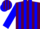 Silk - Maroon, blue panels, blue stripes on sleeves