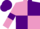 Silk - Mauve and Purple (quartered), Mauve sleeves, Purple armlets, Purple cap