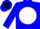 Silk - Blue,black heart in white ball