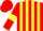 Silk - Red and Yellow stripes, Red sleeves, Yellow armlets