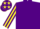 Silk - purple, purple sleeves, yellow stripes, purple cap, yellow stars