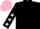 Silk - Black body, black arms, white stars, pink cap
