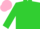Silk - Lime green, pink bars, pink cap