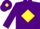 Silk - Purple, Yellow diamond and diamond on cap