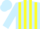 Silk - Light blue, yellow stripes, light blue cap