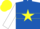 Silk - Royal blue, yellow star hoop, yellow 'mc', white sleeves, yellow cap