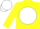 Silk - Yellow body, white disc, yellow arms, white cap