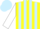 Silk - Yellow, light blue stripes on white sleeves, light blue cap