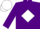 Silk - Purple, purple p on white diamond, white diamond band on sleeves, white cap