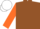 Silk - Brown body, orange arms, white cap