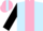 Silk - Light blue, pink panel, black slvs