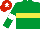 Silk - Emerald green, yellow hoop, white armlet, red cap, white star
