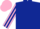 Silk - Dark blue body, pink arms, dark blue striped, pink cap