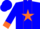 Silk - Blue, 'ei' on orange star, orange star stripe and cuffs