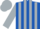 Silk - Royal blue, multi-colored shield emblem, silver stripes on sleeves, navy cap