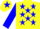 Silk - Yellow, blue stars, sleeves and star on cap