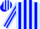 Silk - light blue and blue stripes