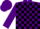 Silk - Purple, black blocks, purple sleeves, purple cap