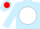 Silk - Light blue, red 'ej' in white ball