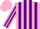 Silk - Pink body, purple striped, pink arms, purple striped, pink cap, purple striped
