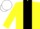 Silk - yellow, black stripe, white cap