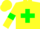 Silk - Yellow body, green cross belts, yellow arms, green armlets, yellow cap
