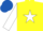 Silk - Yellow, white star & sleeves, royal blue cap