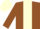 Silk - Brown body, cream stripe, brown arms, cream cap