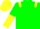 Silk - Green Body, Yellow epaulettes, green Arms, yellow Halved, Yellow Cap