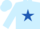 Silk - Light blue, royal blue star