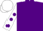 Silk - PURPLE, white sleeves, purple spots, white cap