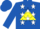 Silk - Royal blue, white 'a' in black and yellow triangle, white stars, royal blue sleeves, royal blue cap