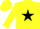 Silk - Yellow, Black star, Yellow sleeves and cap