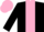 Silk - Black, pink stripe, pink cap