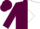 Silk - Maroon and white diagonal halves, maroon diamond stripe on white sleeve, white diamond stripe on maroon sleeves, maroon cap