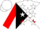 Silk - White, red 'hm' and stars, black diagonal quarters, white stars on red sleeves, white cap