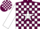 Silk - Maroon, white 't' and star, white blocks on sleeves