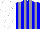 Silk - Blue, grey stripes, white sleeves, white cap