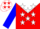 Silk - Red with white yoke and 'kc', white stars on blue sleeves