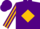 Silk - Purple, purple 's' on gold diamond, gold stripe on sleeves, purple cap