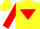 Silk - Yellow with red inverted triangle, yellow 'g' , red sleeves